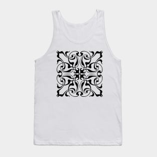 Damask block print Tank Top